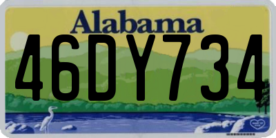 AL license plate 46DY734
