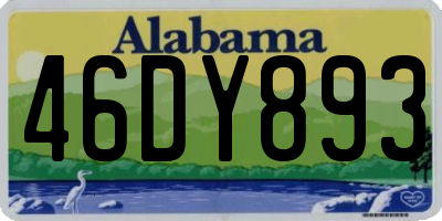 AL license plate 46DY893