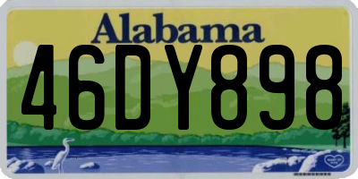AL license plate 46DY898