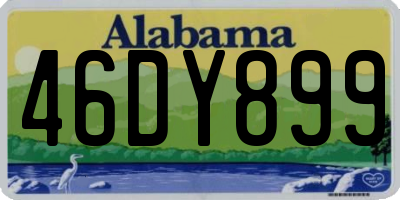 AL license plate 46DY899