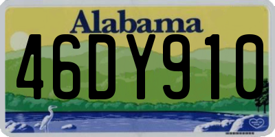 AL license plate 46DY910
