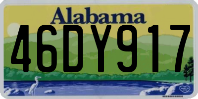 AL license plate 46DY917