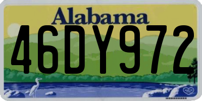 AL license plate 46DY972