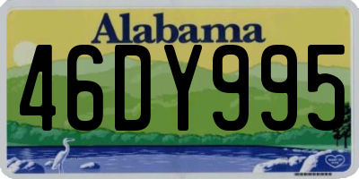AL license plate 46DY995