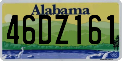 AL license plate 46DZ161