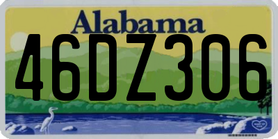 AL license plate 46DZ306