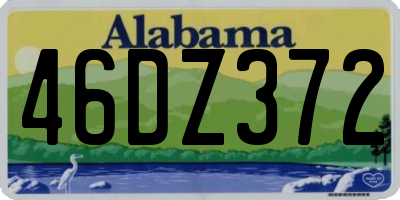 AL license plate 46DZ372