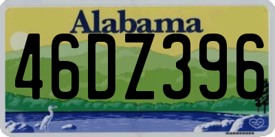 AL license plate 46DZ396