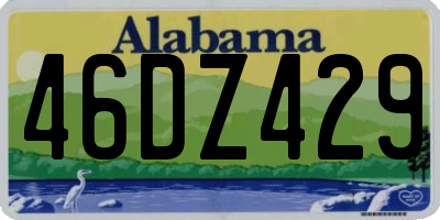 AL license plate 46DZ429