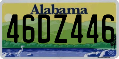 AL license plate 46DZ446
