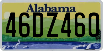 AL license plate 46DZ460