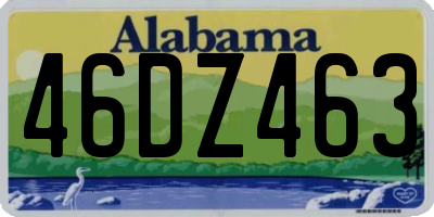 AL license plate 46DZ463