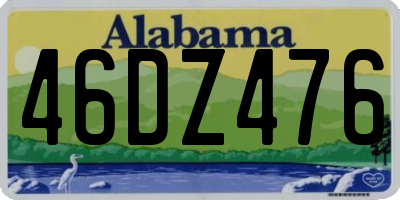 AL license plate 46DZ476