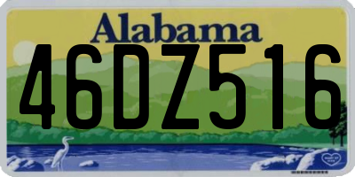 AL license plate 46DZ516