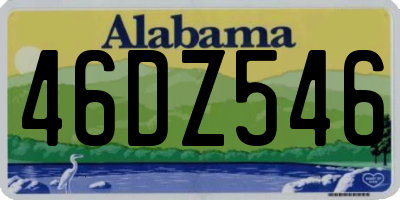 AL license plate 46DZ546