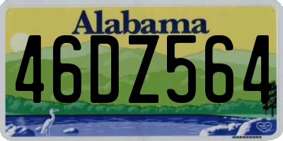 AL license plate 46DZ564