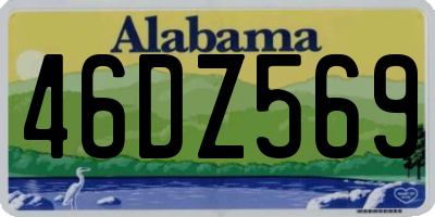 AL license plate 46DZ569
