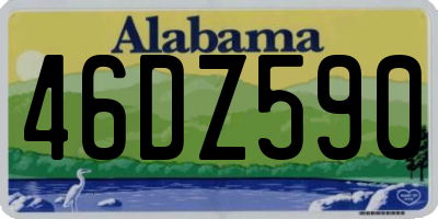 AL license plate 46DZ590