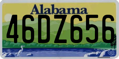 AL license plate 46DZ656
