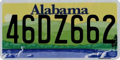 AL license plate 46DZ662