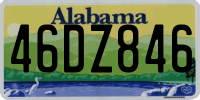 AL license plate 46DZ846