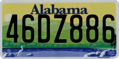 AL license plate 46DZ886