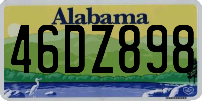 AL license plate 46DZ898