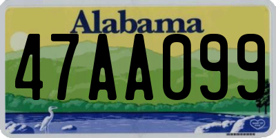AL license plate 47AA099