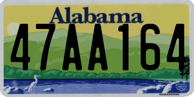 AL license plate 47AA164