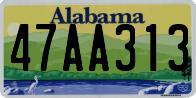 AL license plate 47AA313