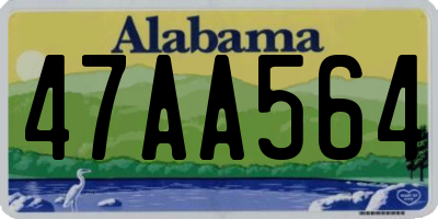 AL license plate 47AA564