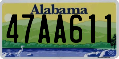 AL license plate 47AA611