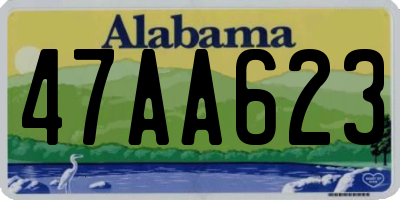 AL license plate 47AA623