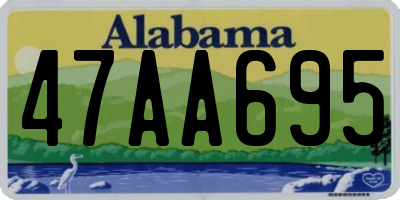 AL license plate 47AA695