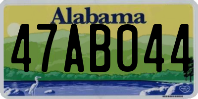 AL license plate 47AB044