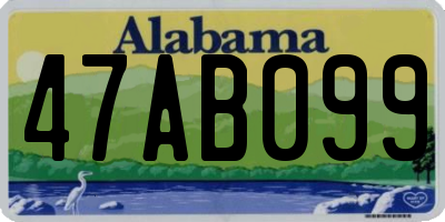AL license plate 47AB099