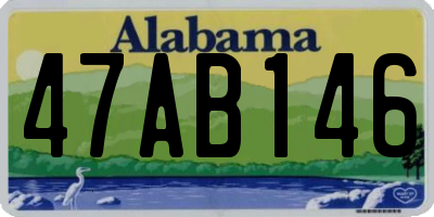 AL license plate 47AB146