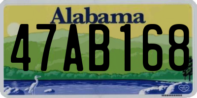 AL license plate 47AB168