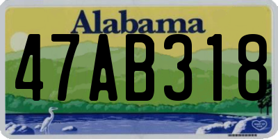 AL license plate 47AB318