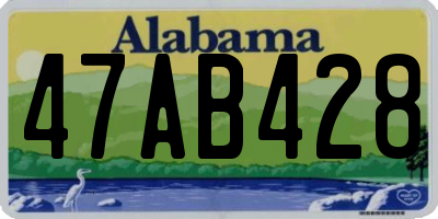 AL license plate 47AB428