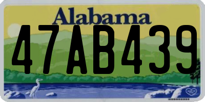 AL license plate 47AB439