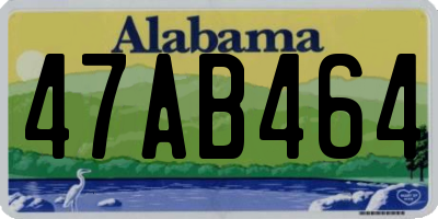 AL license plate 47AB464
