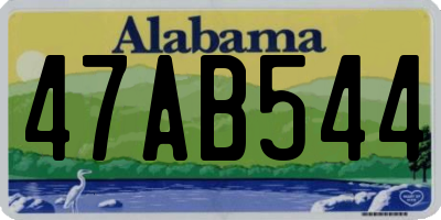 AL license plate 47AB544