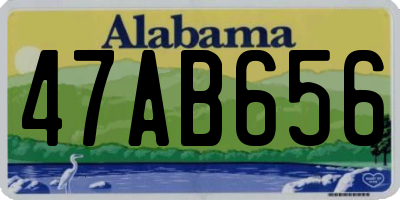 AL license plate 47AB656