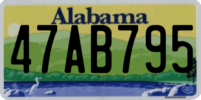 AL license plate 47AB795