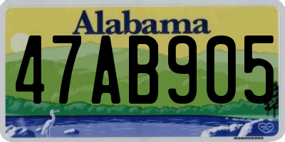 AL license plate 47AB905
