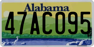 AL license plate 47AC095