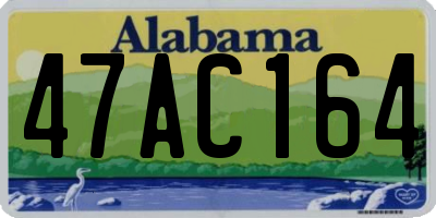 AL license plate 47AC164
