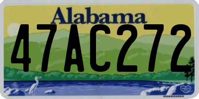 AL license plate 47AC272