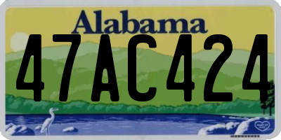 AL license plate 47AC424